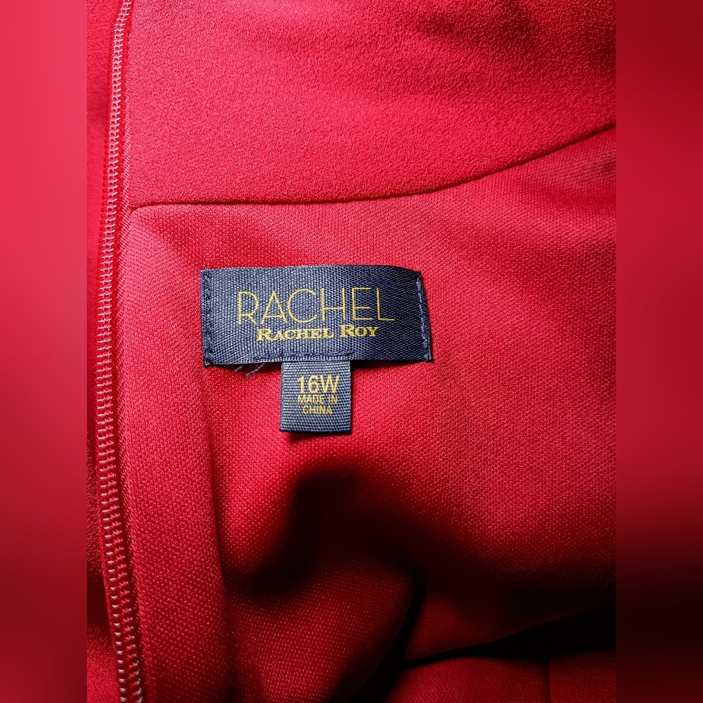 RACHEL Rachel Roy Red Midi Sheath Dress 16W Plus NWT - Picture 11 of 14